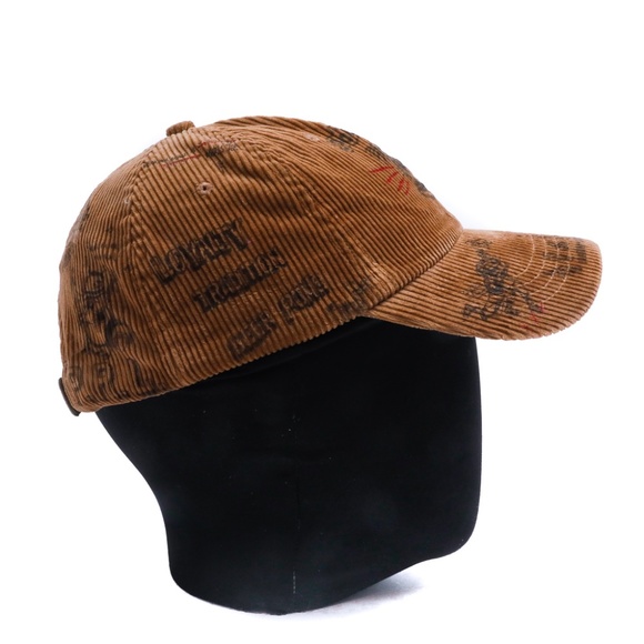 NWT Polo Ralph Lauren PRL Tiger Corduroy Brown Baseball Hat Cap - Picture 3 of 10